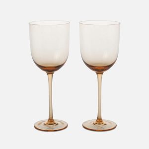 Ferm Living Host White Wine Glasses - Set of 2 - Blush