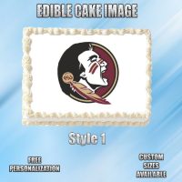Florida State Edible Image Topper Cupcake Frosting 1/4 Sheet 8.5 x 11"