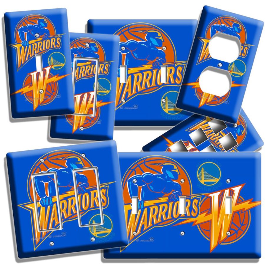 GOLDEN STATE WARRIORS BASKETBALL TEAM LOGO LIGHT SWITCH OUTLET WALL PLATE COVER