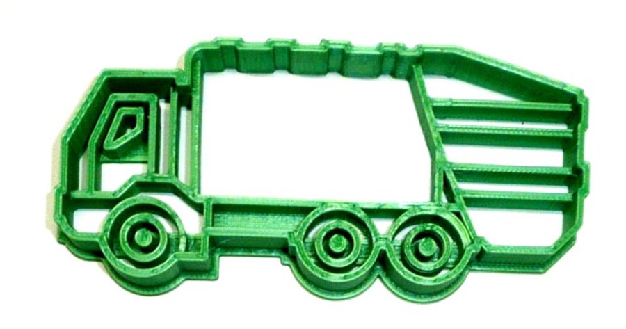 Garbage Truck Trash Collector Solid Waste Haul Landfill Cookie Cutter USA PR2606