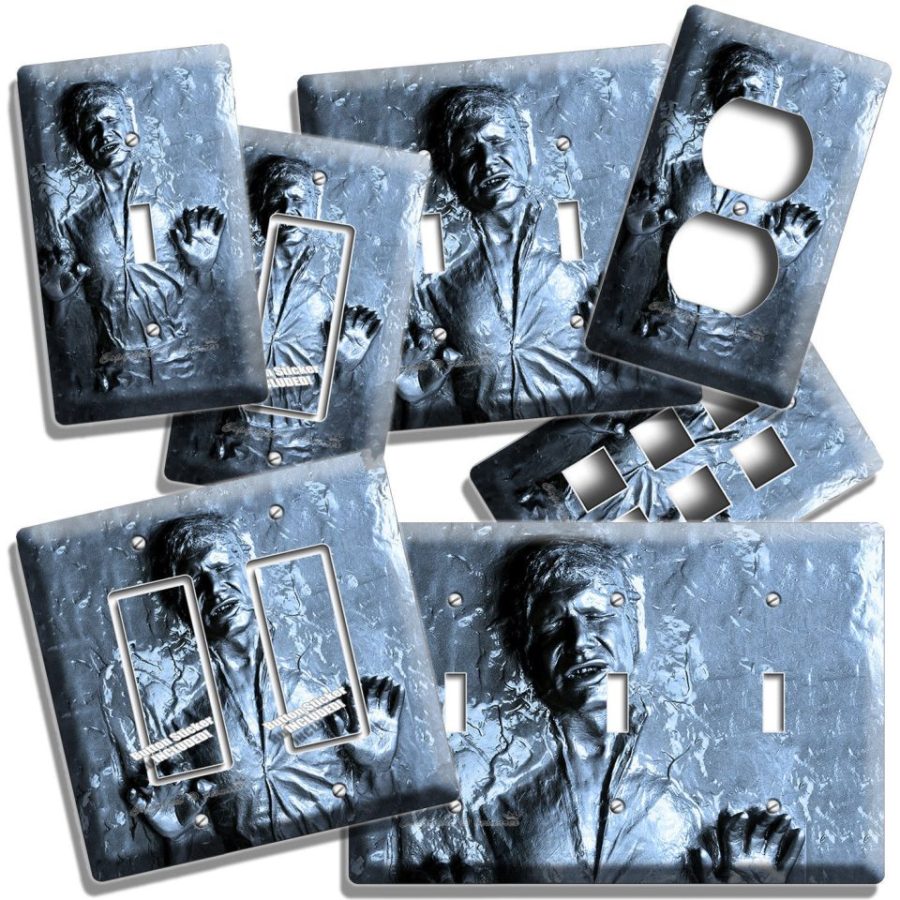 HAN SOLO FROZEN IN CARBONITE STAR WARS LIGHT SWITCH OUTLET WALL PLATE ROOM DECOR
