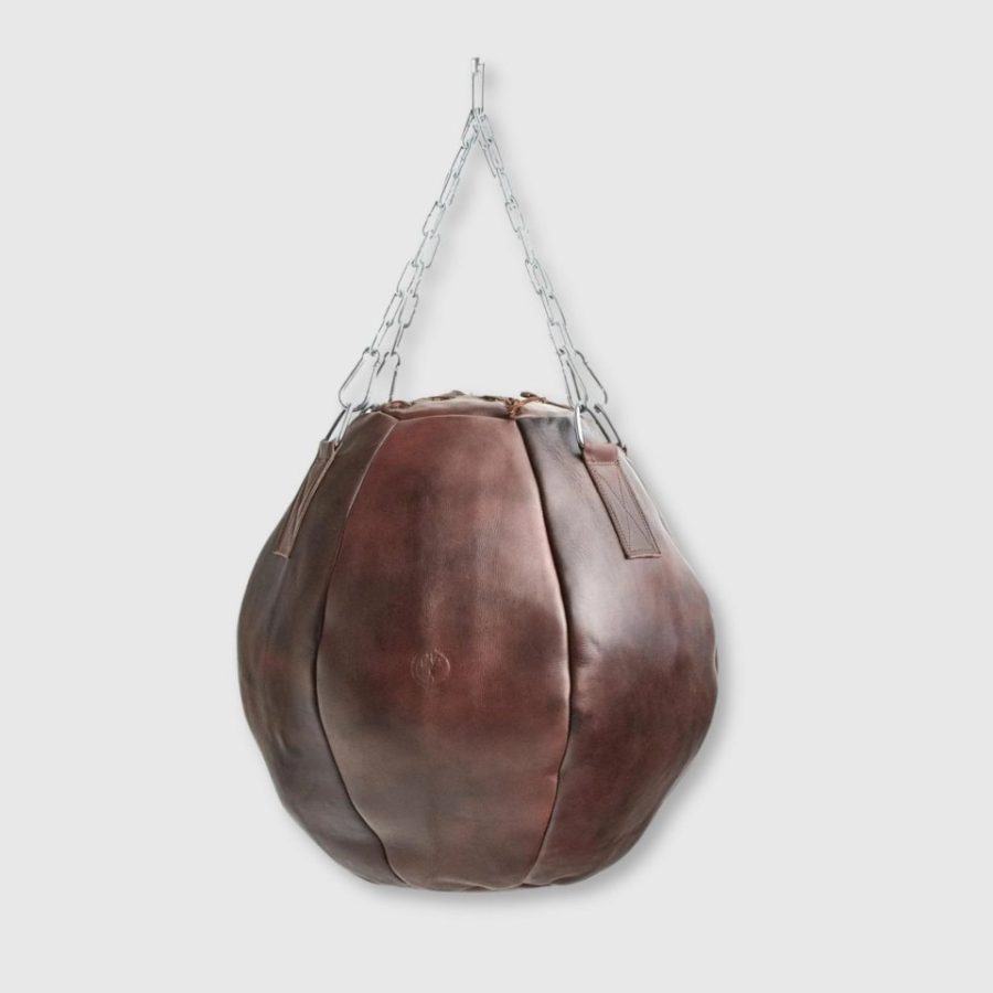 Heritage Brown Leather Wrecking Ball (un-filled)