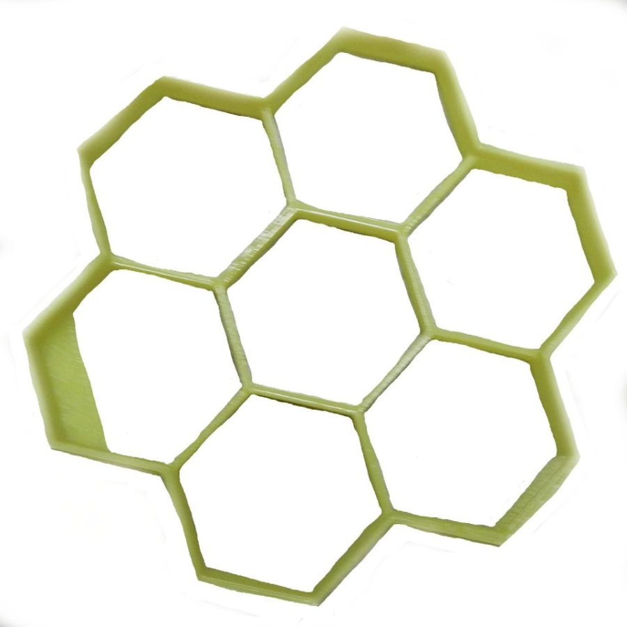 Honeycomb Honey Comb Bee Hive Hexagon Wax Cookie Cutter 3D Printed USA PR2144