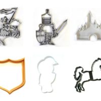 Knights Joust Medieval Tournament Set Of 6 Cookie Cutters USA PR1426