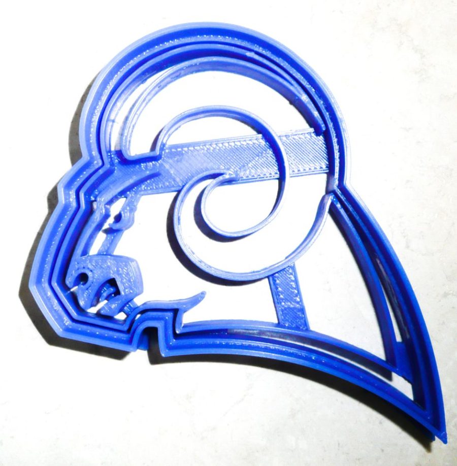 Los Angeles Rams Theme Football Team Sports Cookie Cutter Made in USA PR977