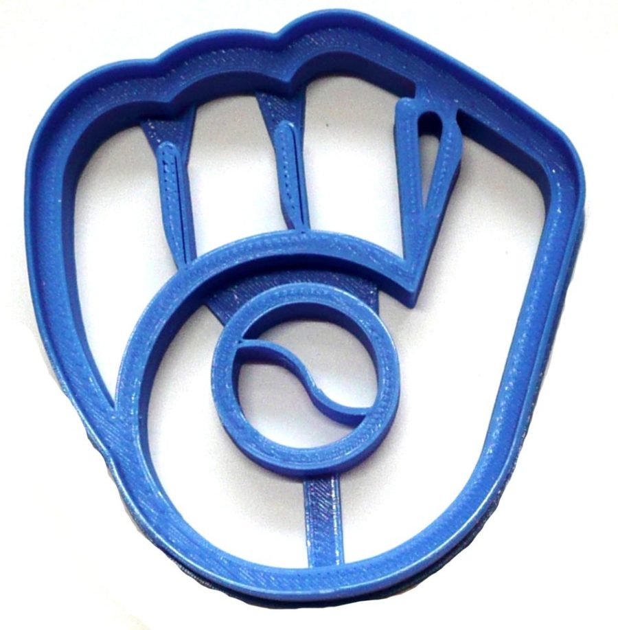 Milwaukee Brewers Glove Logo Baseball Sport Cookie Cutter Made in USA PR2274