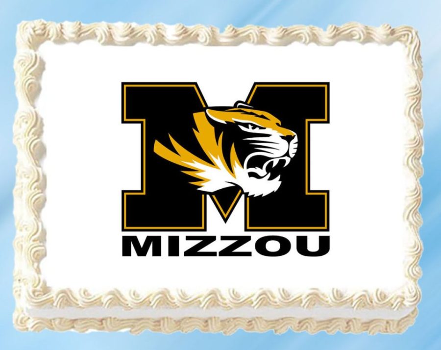 Missouri Tigers Edible Image Topper Cupcake Cake Frosting 1/4 Sheet 8.5 x 11"