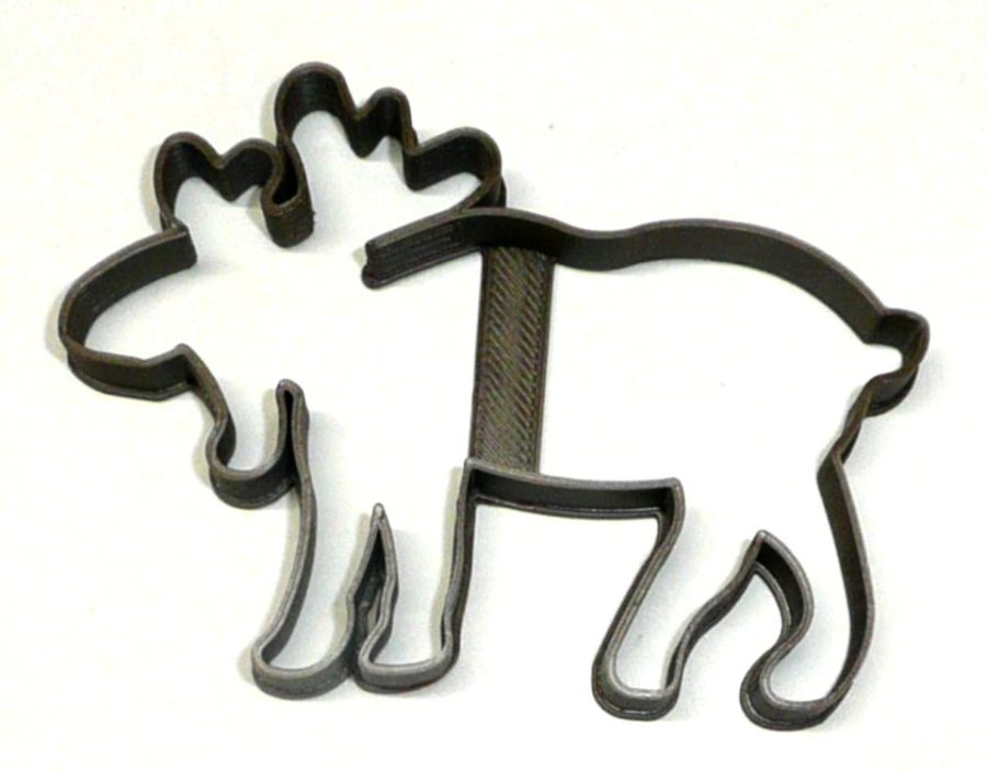 Moose With Antlers Animal Cookie Cutter 3D Printed USA PR94