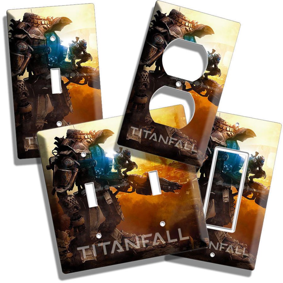 NEW TITANFALL LIGHT SWITCH POWER OUTLET WALL PLATE COVER GAMER ROOM MAN CAVE ART
