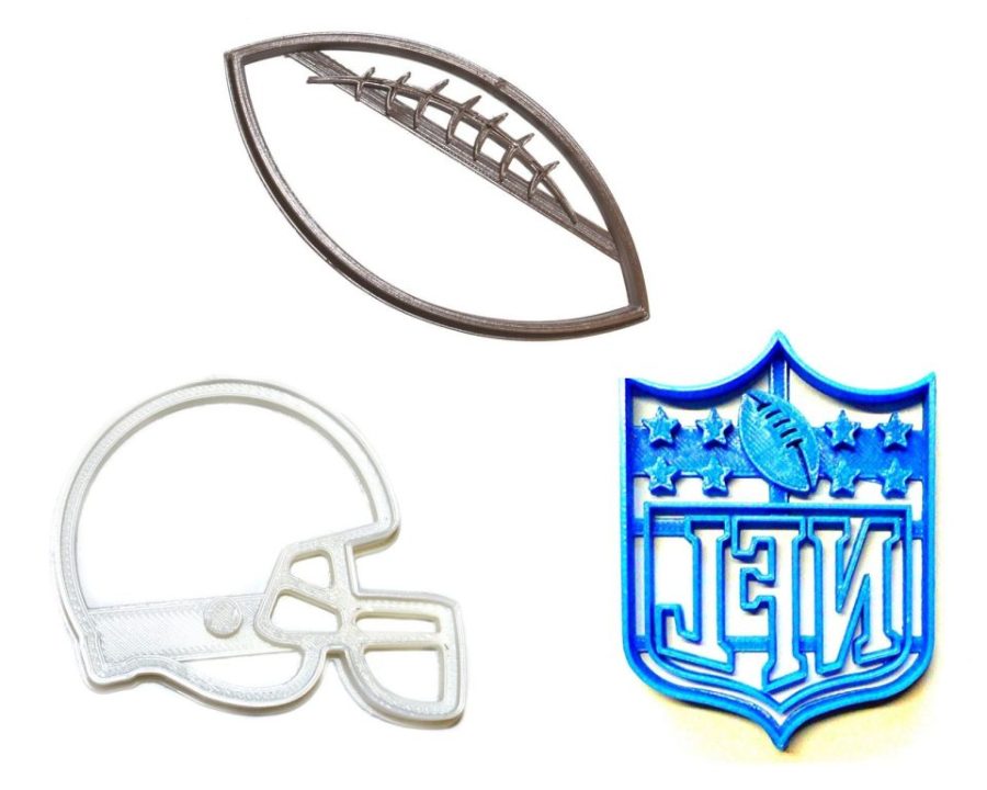 NFL National Football League Logo Athletics Set Of 3 Cookie Cutters USA PR1069