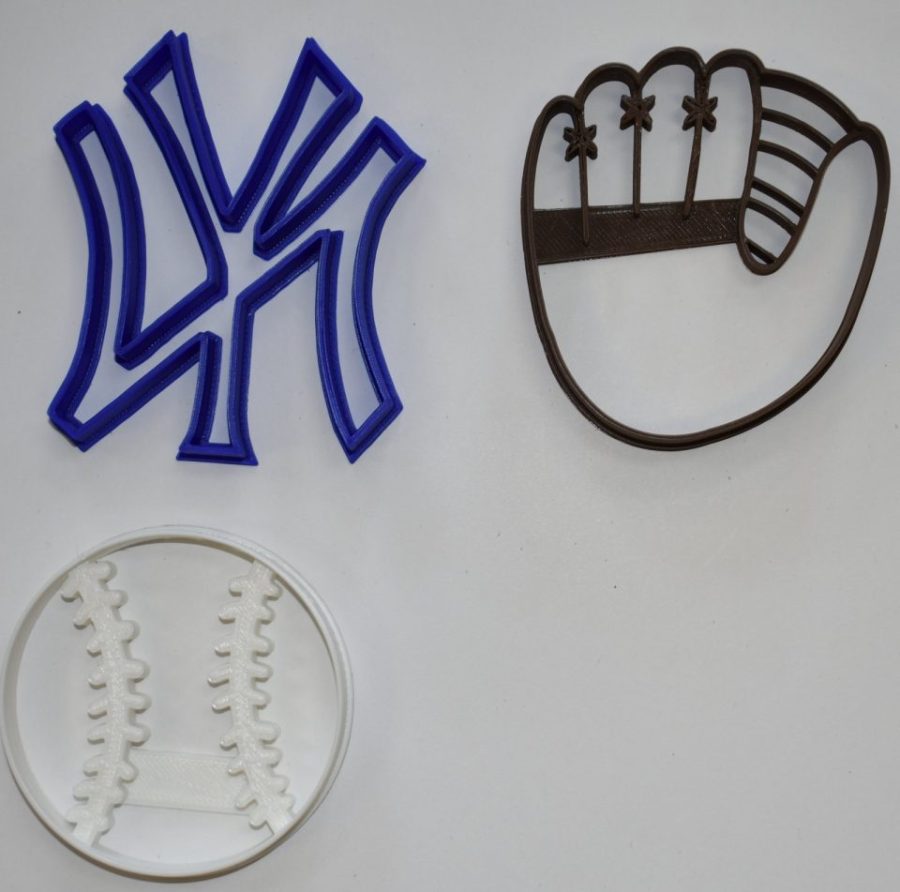 New York Yankees Baseball Team Set Of 3 Cookie Cutters Made in USA PR1068