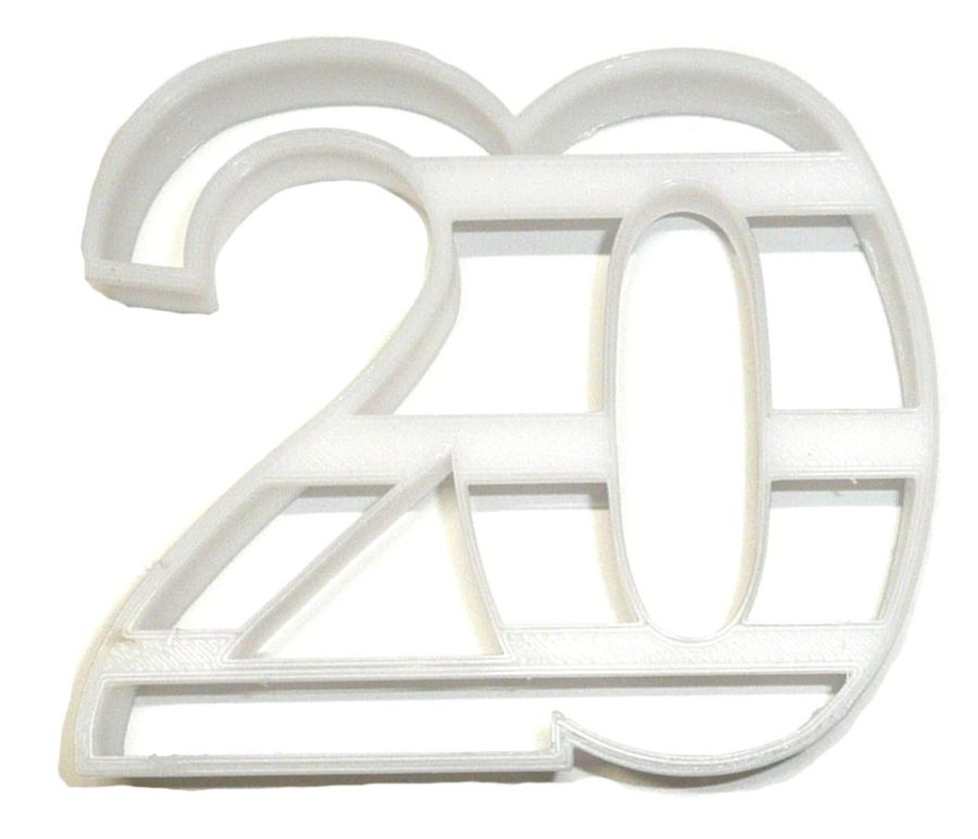 Number 20 Twenty Birthday Anniversary New Years Party Cookie Cutter USA PR108-20