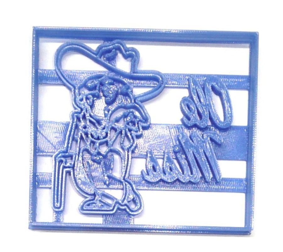 Ole Miss with Colonel Reb Mississippi Cookie Cutter Made in USA PR4515