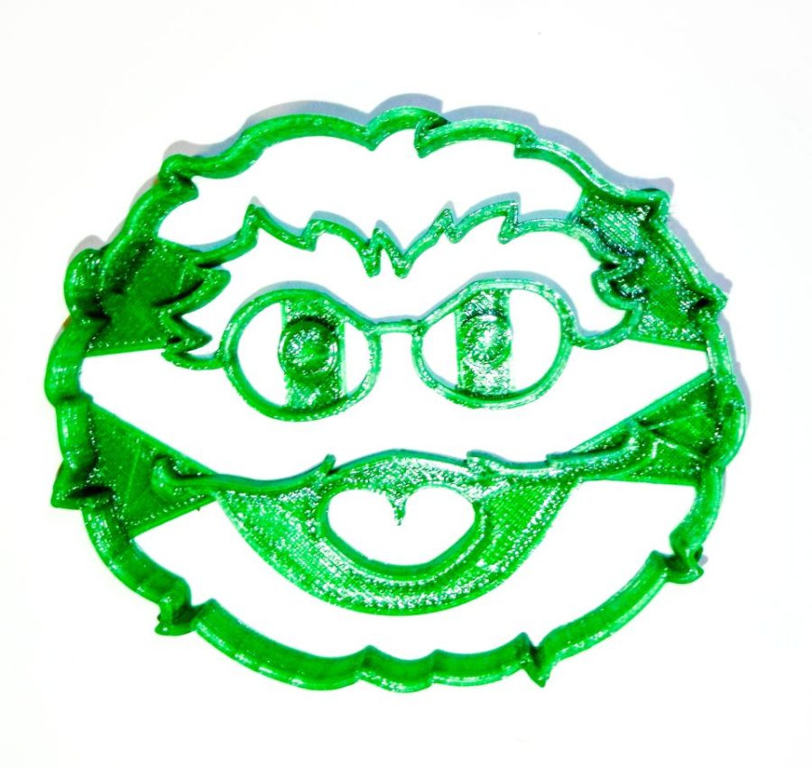 Oscar The Grouch Face Sesame Street Muppet Cookie Cutter 3D Printed USA PR2247
