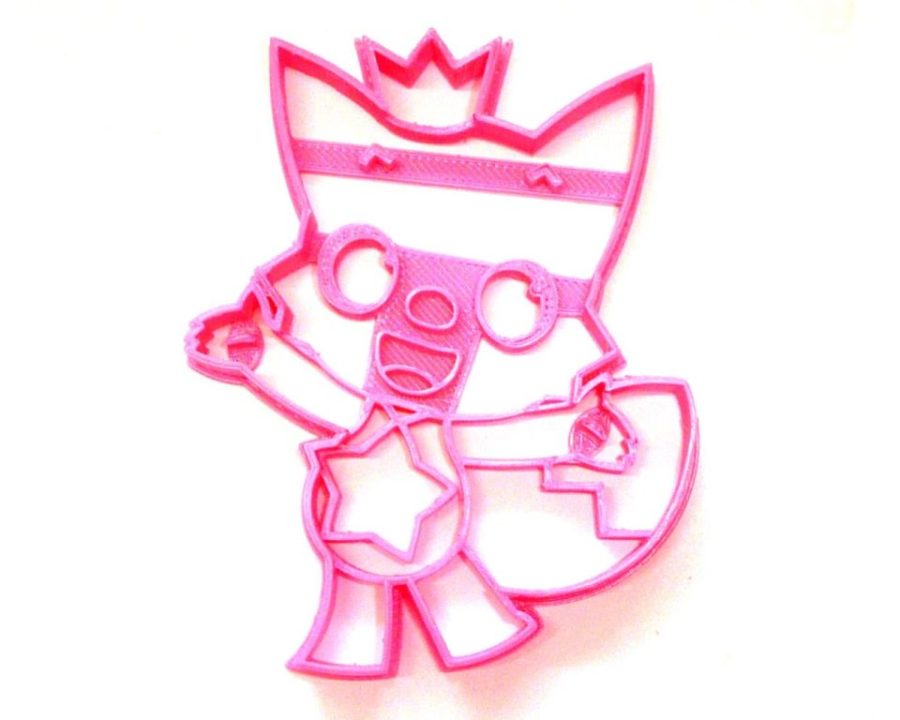 Pinkfong Pink Fox With Crown Baby Shark Cartoon Cookie Cutter USA PR3517