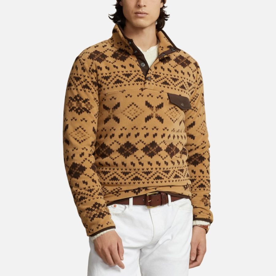 Polo Ralph Lauren Printed Fleece Sweatshirt - S