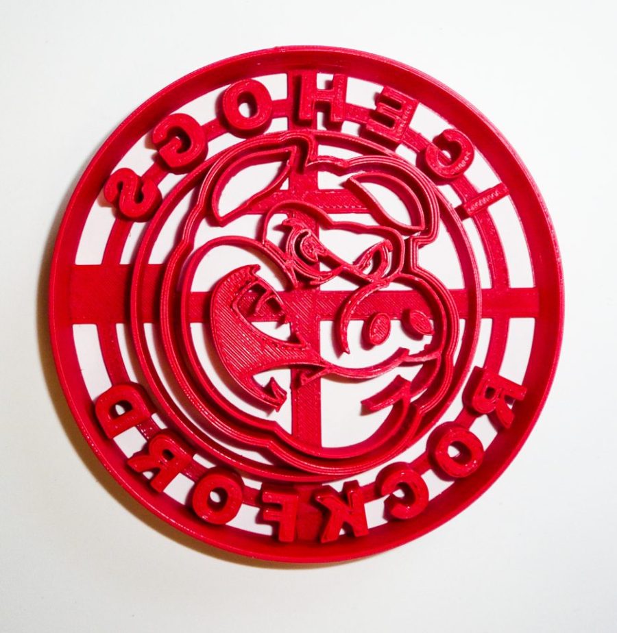 Rockford IceHogs AHL Hockey Complete Logo Cookie Cutter 3D Printed USA PR945