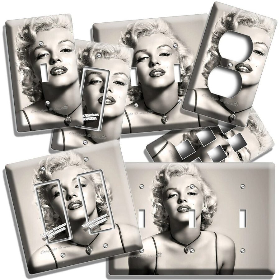 SEXY ACTRESS MARILYN MONROE PORTRAIT LIGHT SWITCH OUTLE WALL PLATE ROOM HD DECOR