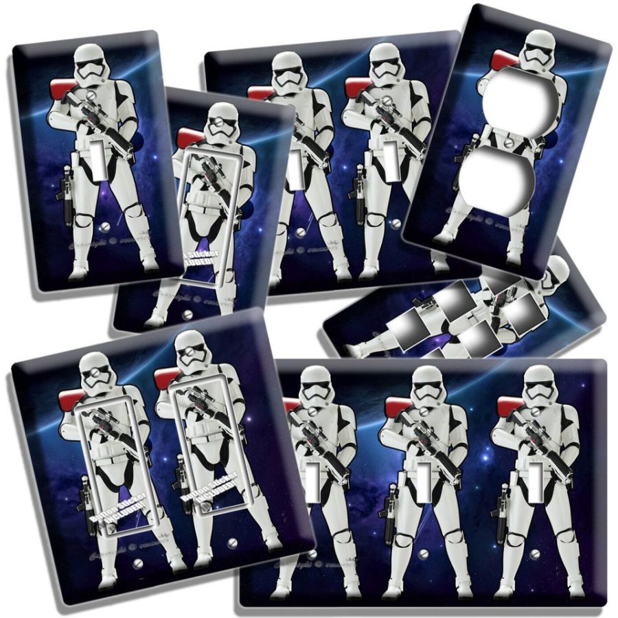STAR WARS STORMTROOPER FUNNY LIGHT SWITCH TOGGLE OUTLET WALL PLATE ROOM HD DECOR