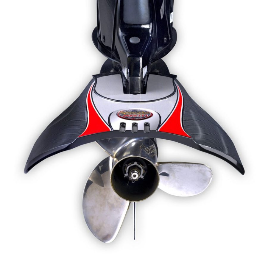 STINGRAY JRXRIII1 XRIII Junior Hydrofoils for 25-75 hp Boats (Black) - Perfect for Water Skiing, Wakeboarding, Tubing - Engine Stabilizer Fins for Outboard/Outdrive Motors - Made in The USA
