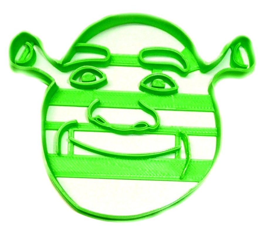 Shrek Face Green Ogre Monster Creature Movie Character Cookie Cutter USA PR2529