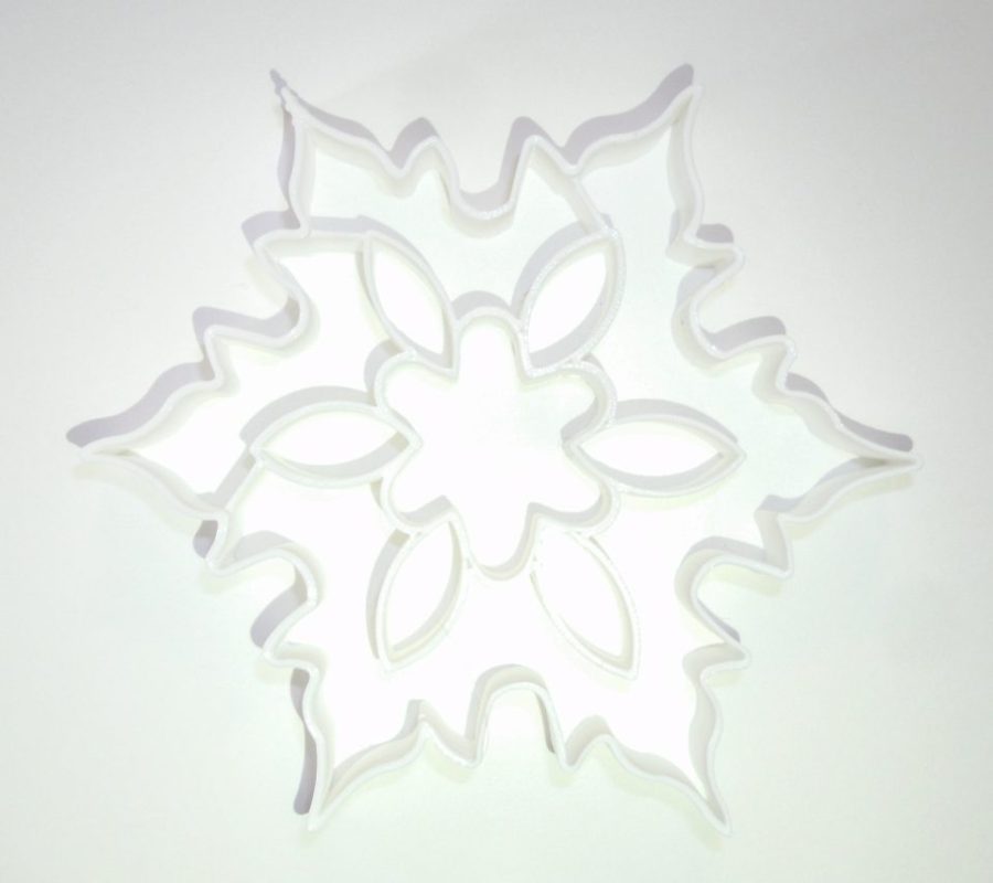 Snowflake With Details Winter Holiday Cookie Cutter 3D Printed USA PR179