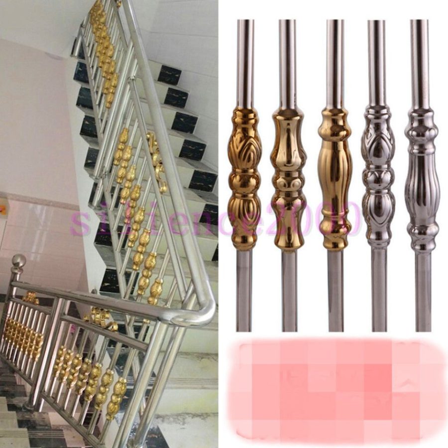 Stair / Balcony Baluster Parts - European Style 304 Stainless Steel Rod / Column