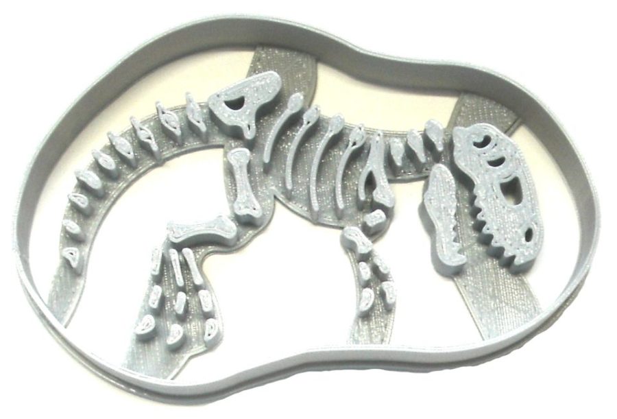 T Rex T-Rex Detailed Fossil Skeleton Dinosaur Bones Cookie Cutter USA PR2396