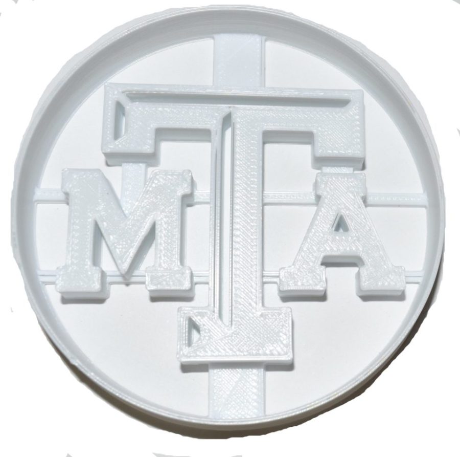 Texas A&M University Imprint in Circle Sports Cookie Cutter Made in USA PR2632