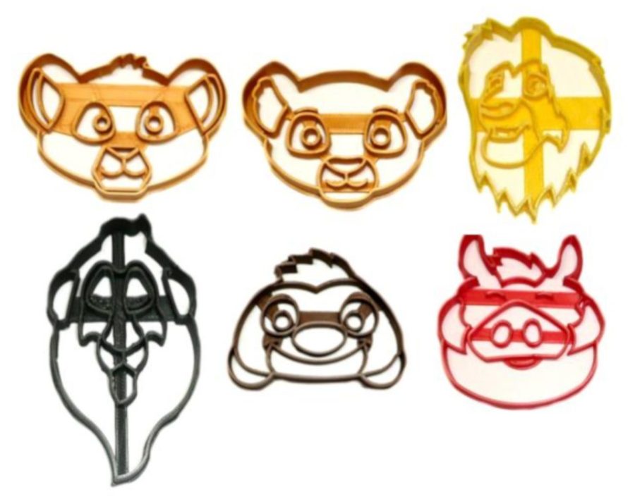 The Lion King Movie Characters Hakuna Matata Set of 6 Cookie Cutters USA PR1250