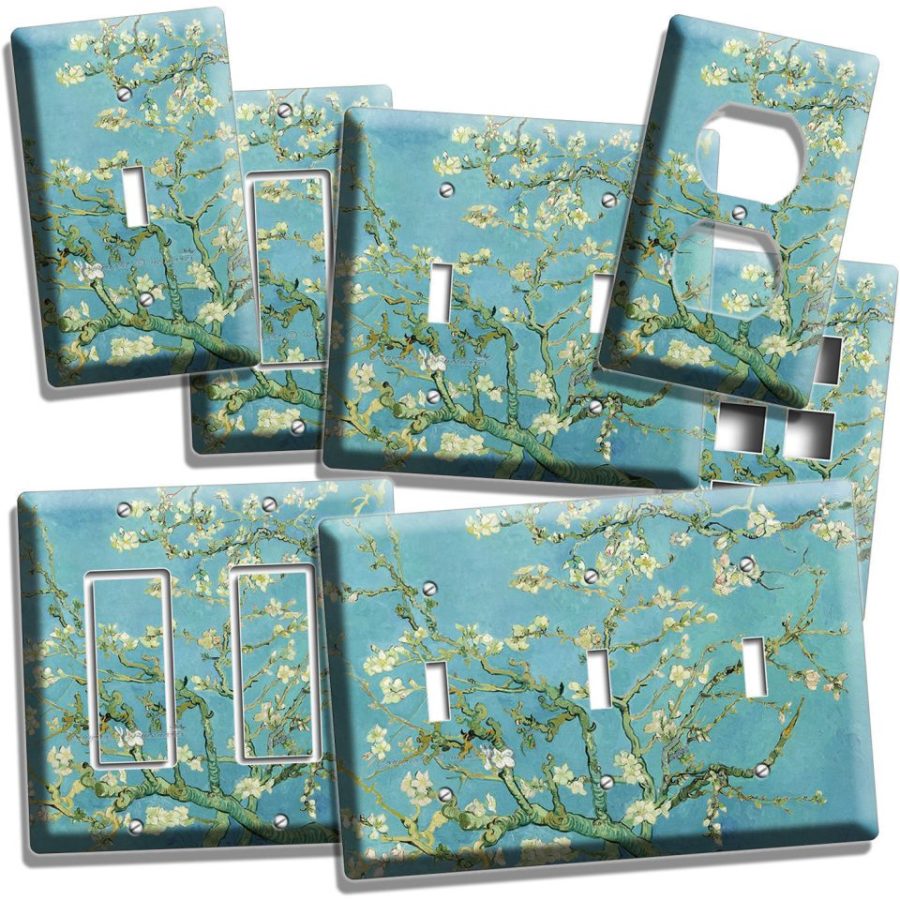 VINCENT VAN GOGH ALMOND BLOSSOM PAINTING LIGHT SWITCH OUTLET HD ART WALL PLATES