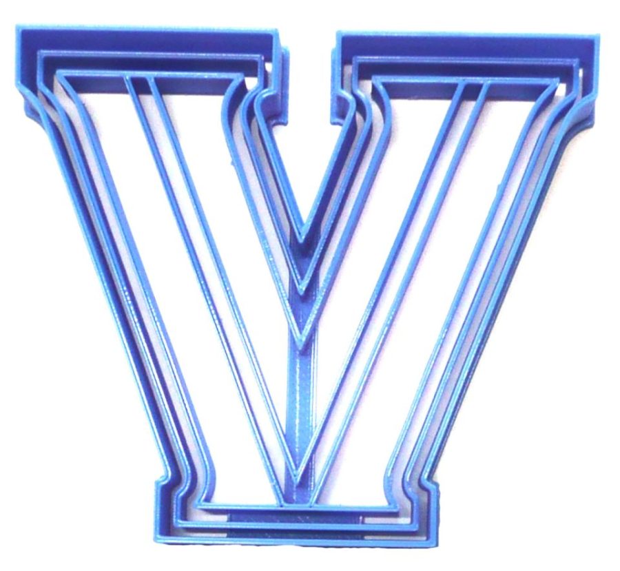 Villanova University Wildcats V Logo Sports Athletics Cookie Cutter USA PR2448