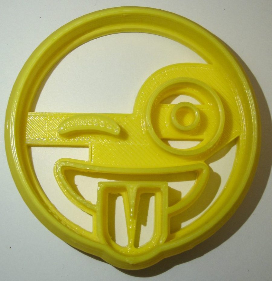 Winking Smiley Face Emoji Emoticon Smileys Cookie Cutter 3D Printed USA PR561