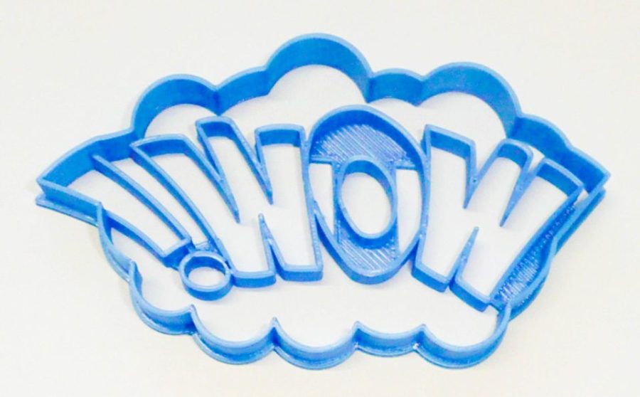 Wow Sign Quote Superhero Comic Book Movie Cookie Cutter Made in USA PR3201