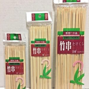 1000 Pcs BBQ Sticks Bamboo Skewers Wooden Stick 6", 8", 10", 12" (New In bag )