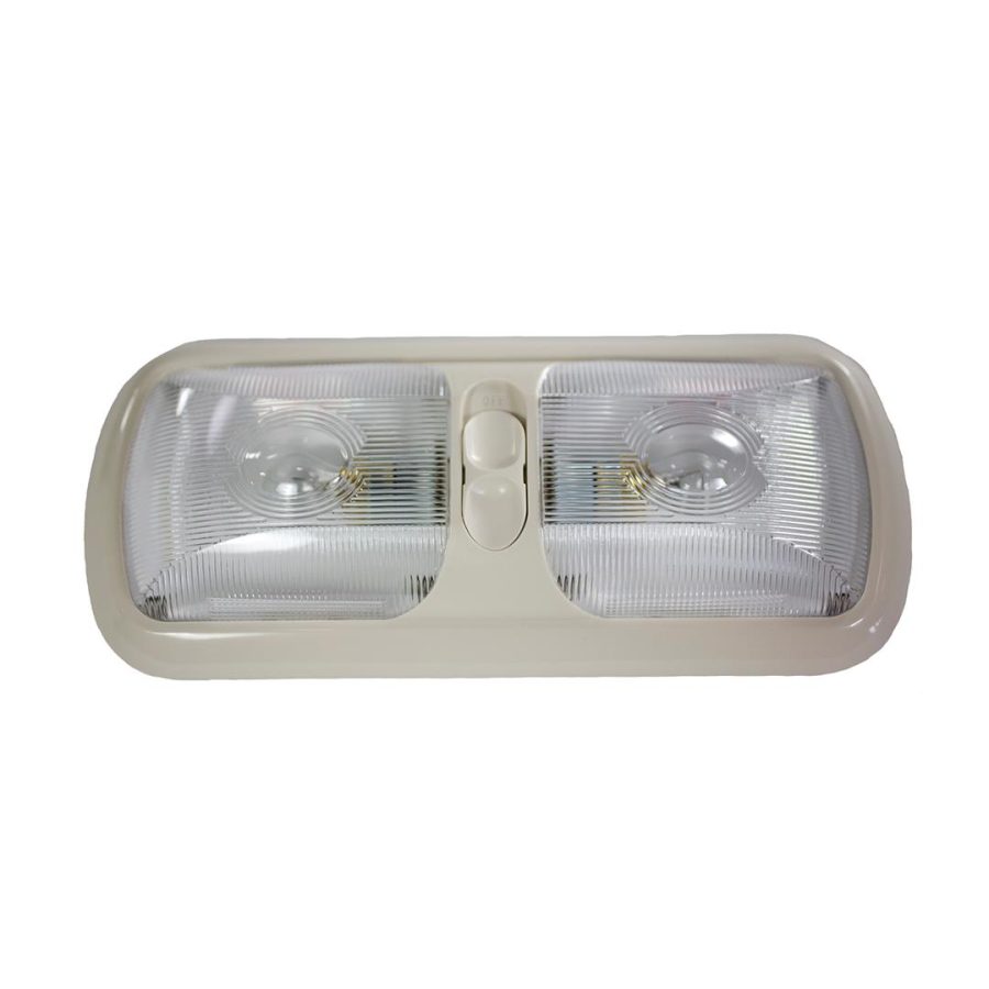 ARCON 18015 Double Light with Colonial White Base and Optic Lens