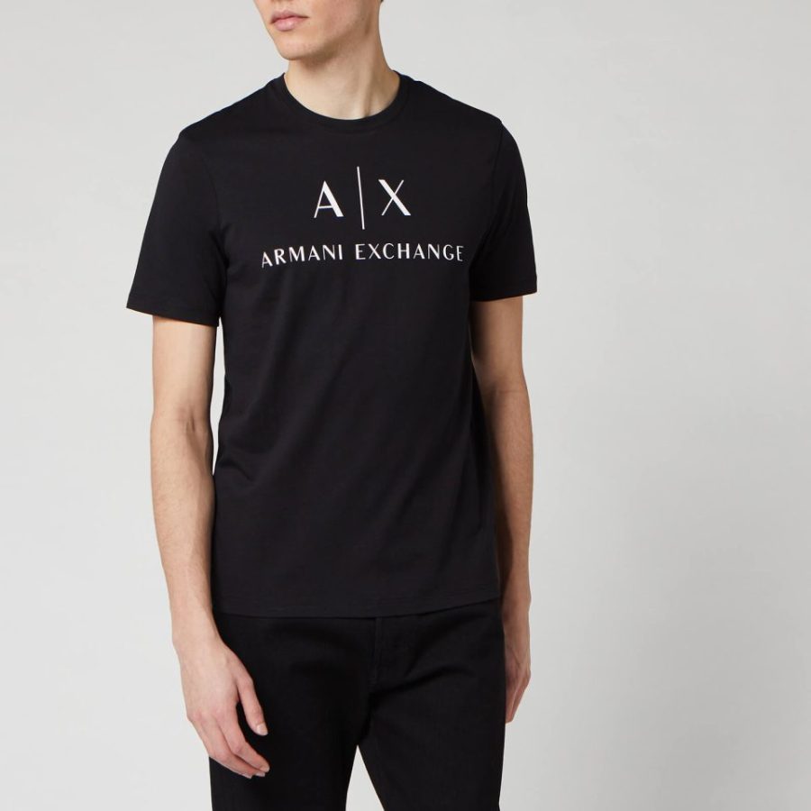 Armani Exchange Men's AX Logo T-Shirt - Black - L