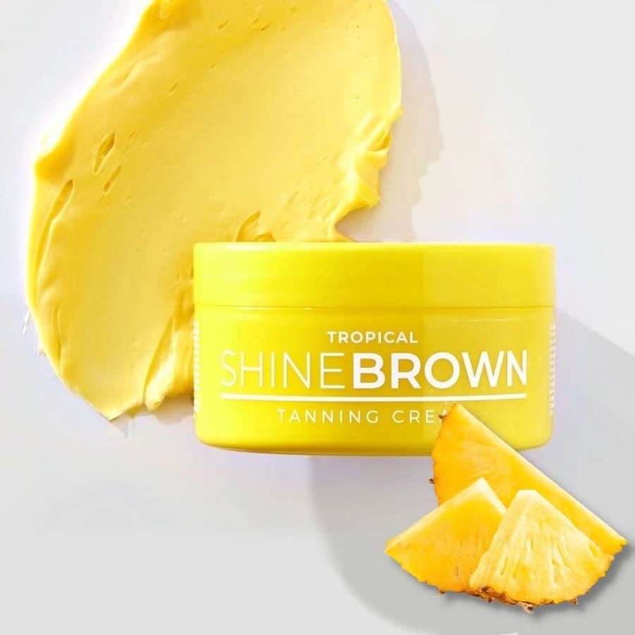 BYROKKO Original Shine Brown Tropical Tanning Cream 150 ml | Moisturizing and No