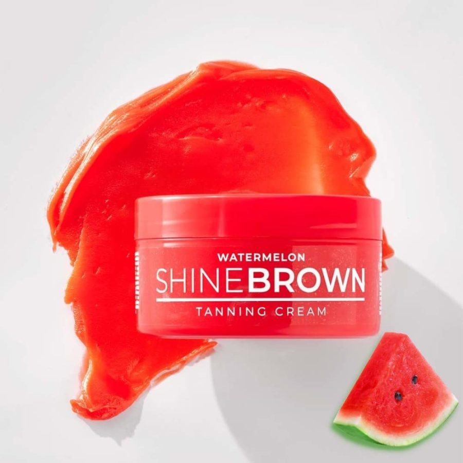 BYROKKO Original Shine Brown Watermelon Tanning Cream 6.8 Fl Oz (200 ml) | Moist