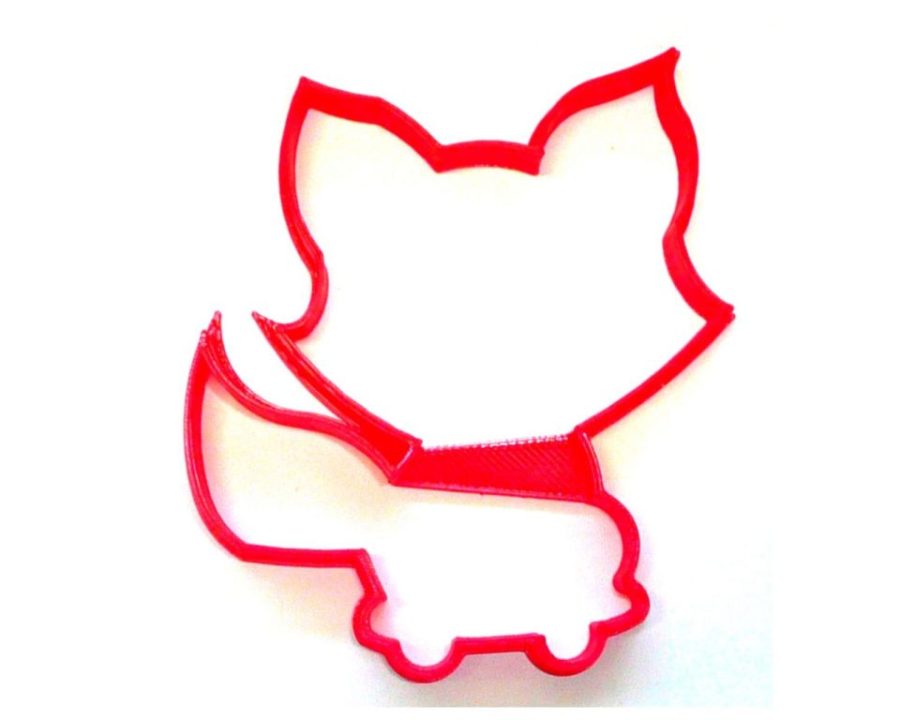 Baby Fox Outline Cub Pup Woodland Creature Animal Cookie Cutter USA PR3634