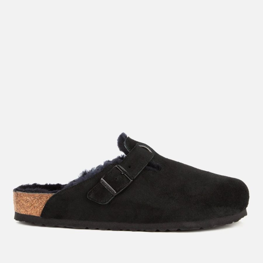 Birkenstock Men's Boston Shearling Lined Mules - Black - UK 9.5/EU 44