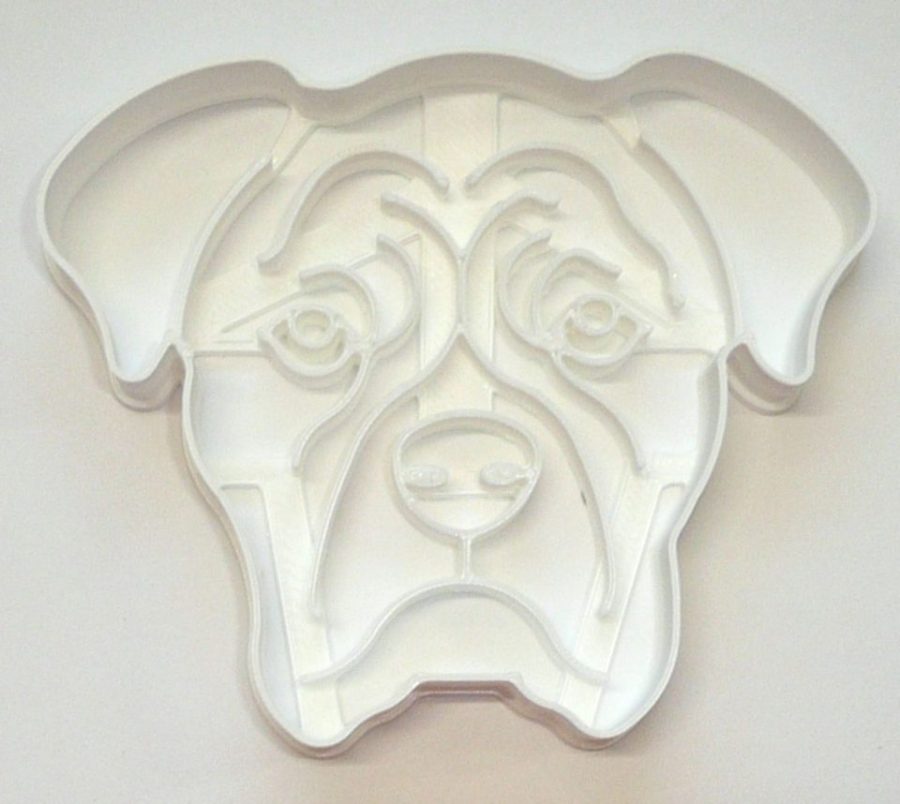 Boxer Dog Face Detailed Intelligent Devoted Breed Cookie Cutter USA PR3843