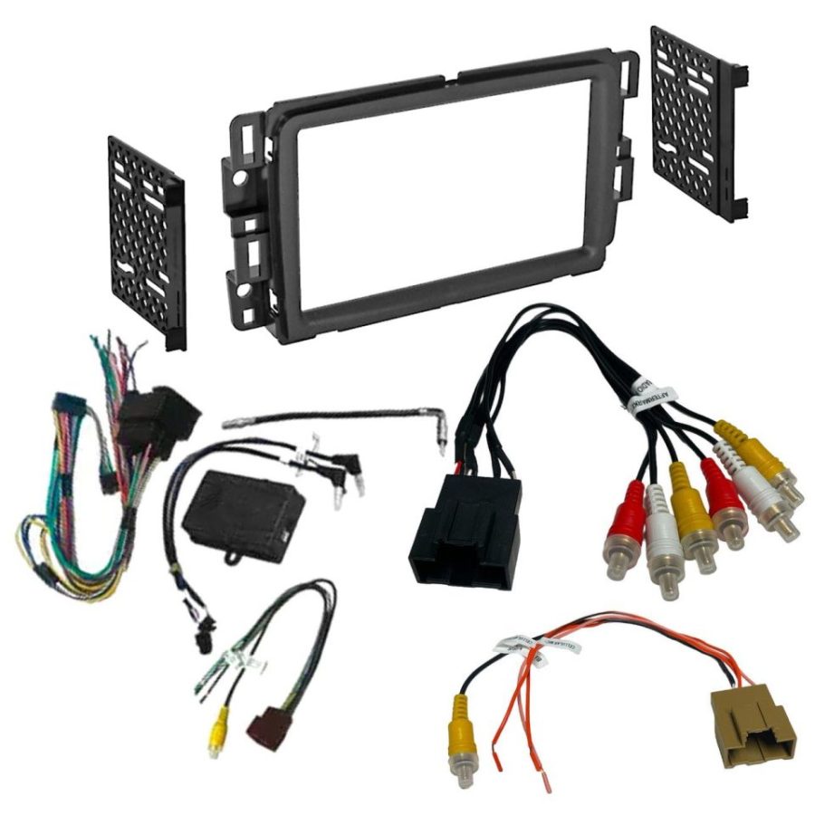 CRUX DKGM-49A Radio Replacement with SWC Retention and DDin Dash Kit for GM LAN 29 Bit Trucks & SUV's 2012-2014