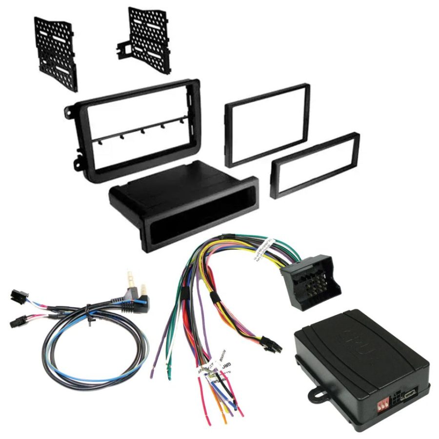 CRUX DKVW-52 Radio Replacement with Steering Wheel Control Retention and Dash Kit for Select VW Vehicles