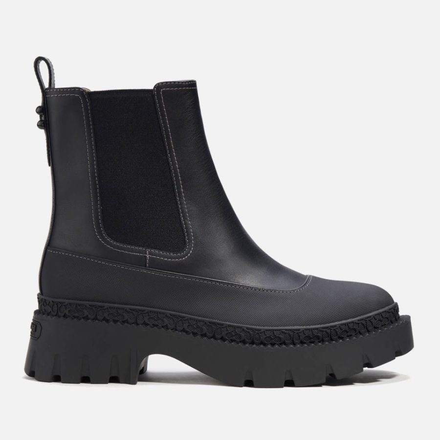 Coach Jayla Leather Chelsea Boots - UK 3