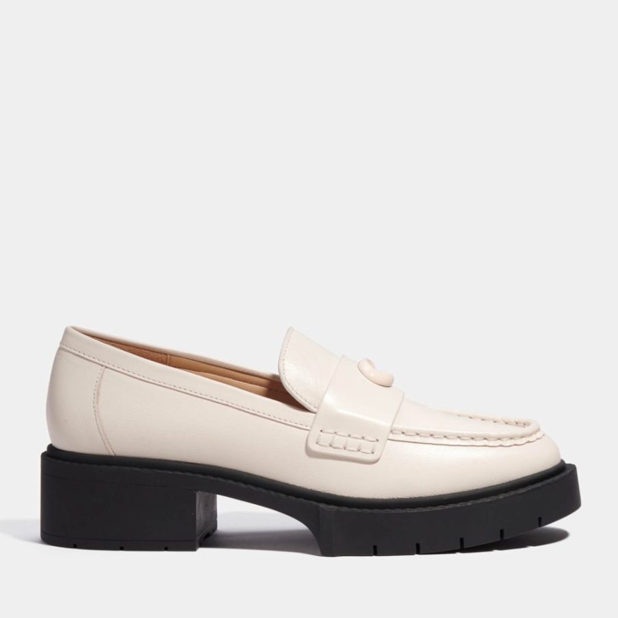 Coach Leah Leather Loafers - UK 3