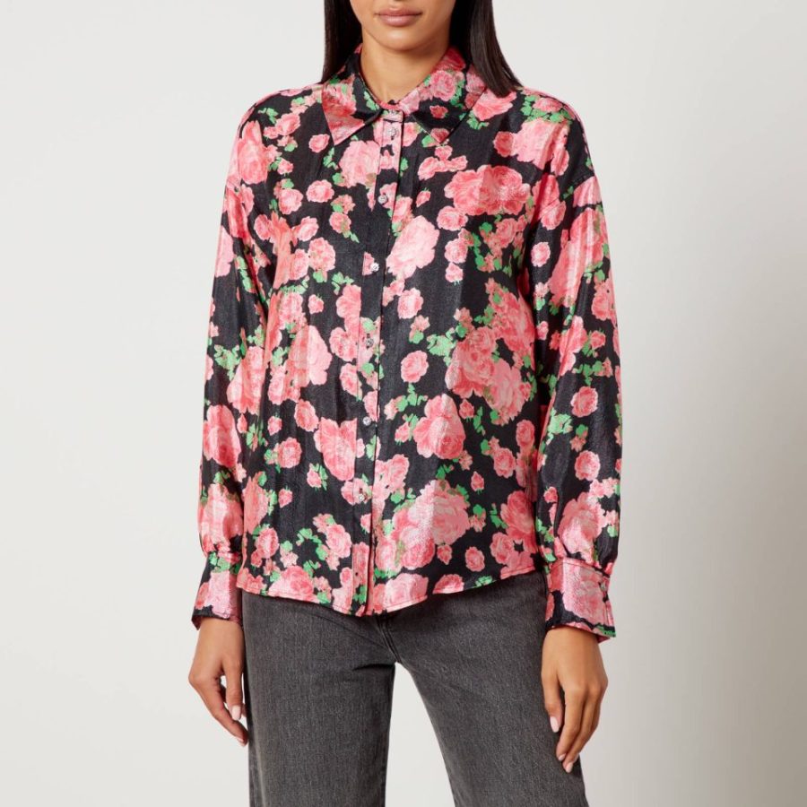 Cras Ginacras Flower-Printed Satin Shirt - EU 34/UK 6