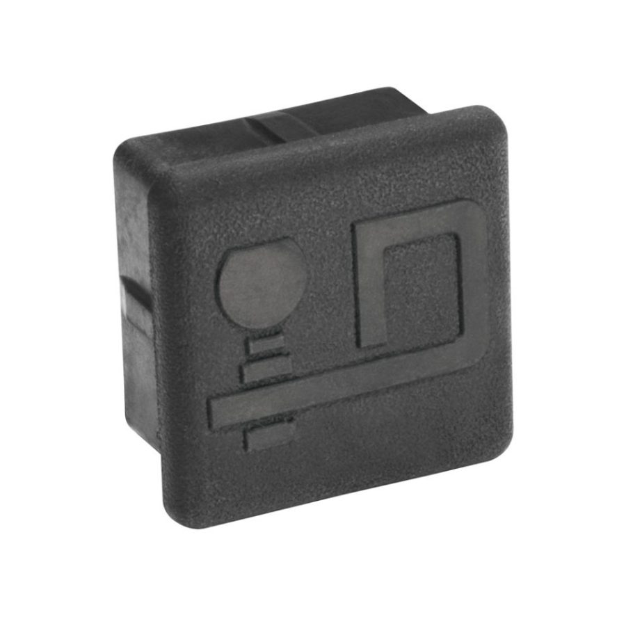 DRAW-TITE 7010 Rubber Economy Receiver Tube Cover with D Logo for 2-Inch Square Receivers