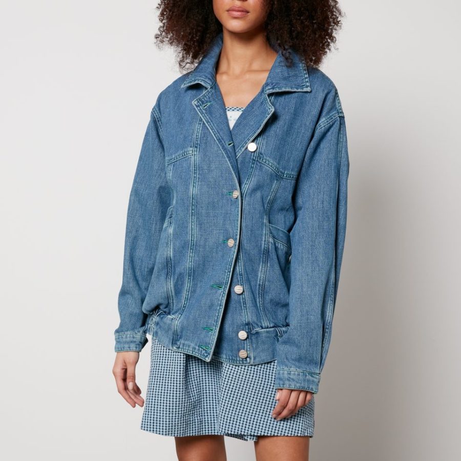 Damson Madder Claudia Denim Bomber Jacket - UK 6