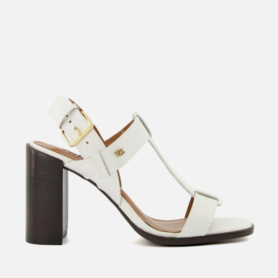 Dune Jacie Open Toe Leather Block Heeled Sandals - UK 3